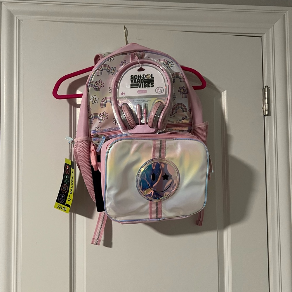 NWT Backpack with Headphones